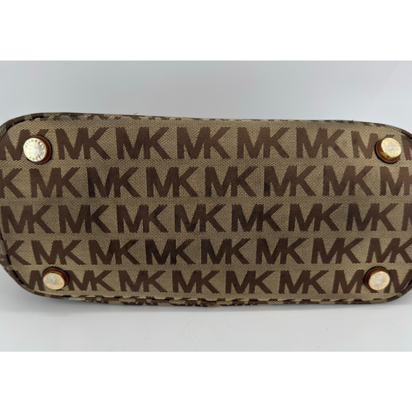 Michael Kors MK Signature Tote Shoulder Handbag Purse - Picture 3 of 14